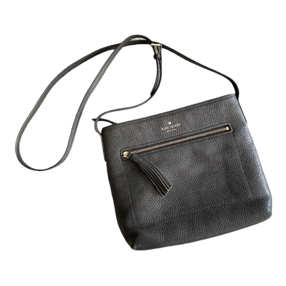 Kate Spade Black Crossbody Purse With Tassel